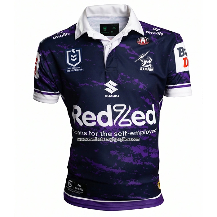 Camiseta Melbourne Storm Rugby 2026 ANZAC